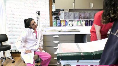 Aria Nicole's The Perverted Podiatrist,Babes Female Doctor has sexy foot fetish, At GirlsGoneGynoCom