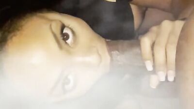 Public sneaky Link Smoke and fuck Cali gets fucked outside by Chris Blaccwood