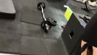 Pickup blonde in the gym dragged a stranger into her room for passionate sex