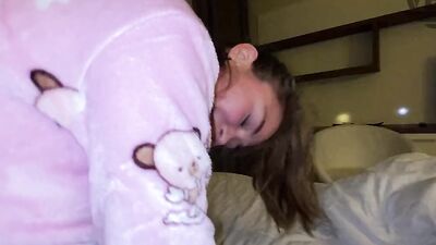 STEPDAUGHTER FUCKS ME WHILE I'M TALKING
