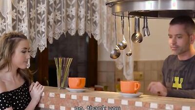 VIP4K. Latvian girl Jessi Empera is humped by her stepdad