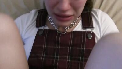School Girl (In Uniform) Seduces Her Step-Dad In Male POV!
