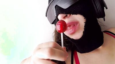 taking test novice porn actress doing delicious blowjob and sucking lollipop