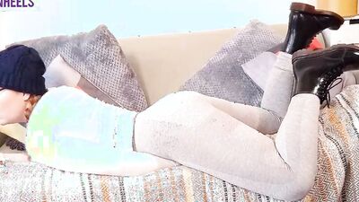 SQUIRTING ALL OVER FRIEND’S COUCH - Shannon Heels