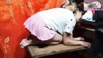 Baby Girl seeing the clown
