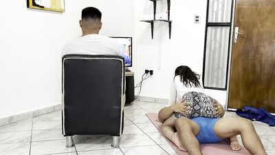 I give massages to my perverted brother-in-law next to my husband who is distracted watching TV