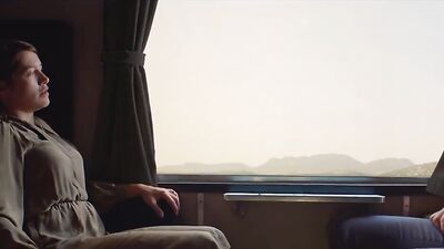 Guy takes Young step mothers milk on train