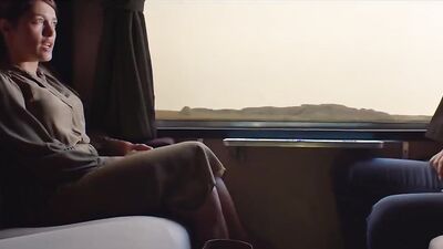 Guy takes Young step mothers milk on train