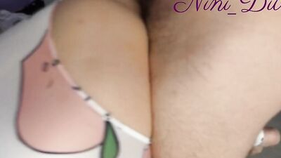 My natural busty step sister loves when I put fingers in her ass!