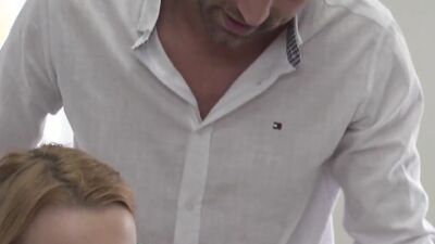 Rough Pervert Stepdad Fucks Both Wife And Stepdaughter in the Ass