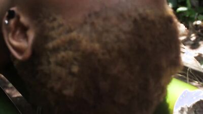 The King's petite wife sneaked into the bush to masturbate and hunt for dick