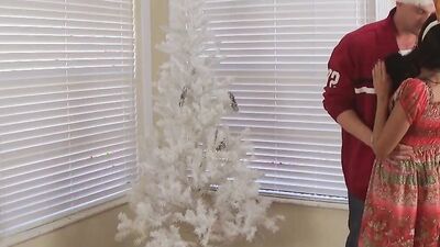 Step Mom and Stepdaughter Decorate More Than The X-Mas Tree