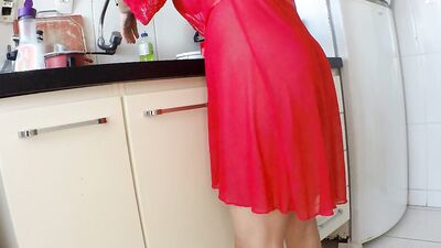 Fucking My Unfaithful Step Mother in The Kitchen Early Morning