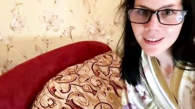 Stepsister wanted to suck her stepbrother and was caught by her stepmother