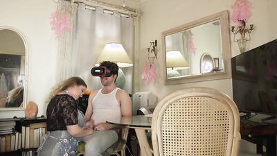 Stepson gets sex while watching vr porn