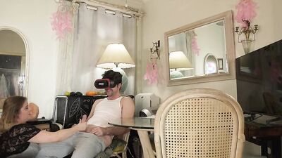 Stepson gets sex while watching vr porn