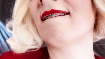 MILF StepMother seduce you in spandex, showing hairy pussy. Dirty talk teasing by curvy hot pin up blonde Arya Grander