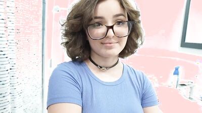 Nerdy Teen Stepsister Is Wet for Cheating Stepbro - Leanna