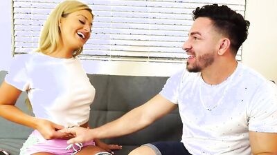 Teen Stepsister in Socks Wants Sex - Serena Avery