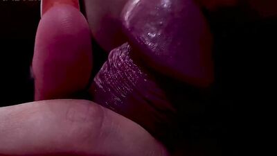 Stepsister got excited when I started jerking off my dick
