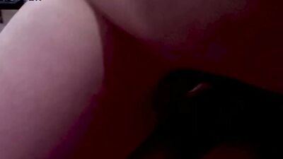 Stepsister got excited when I started jerking off my dick