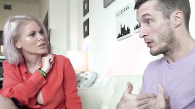 Busty MILF Uses Stepson for Sexual Release