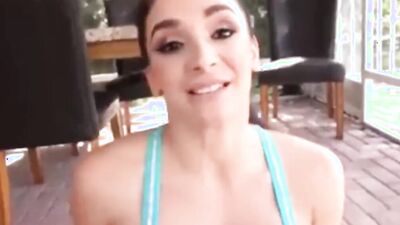 Stepson tore moms legging and fuck her