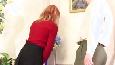 Stepson catches step mom playing with her pussy