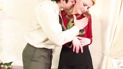 Stepson catches step mom playing with her pussy