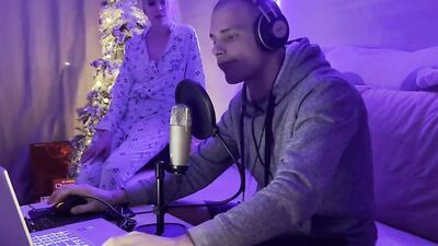 The stepson sweetly fucked a wet, insatiable stepmom for interfering in a video game stream