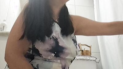 in the bathroom with my stepson to fuck