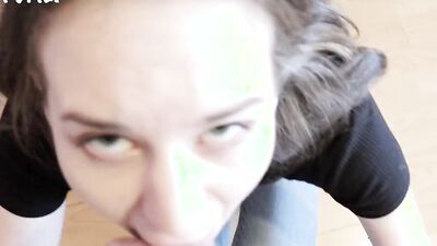 What? Who are you?! I wanted to suck my boyfriend's dick and now I'm sucking yours.