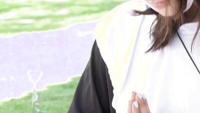 Slutty Teen Lesbian Fingering and Toying Her Nun Step sis Before 69