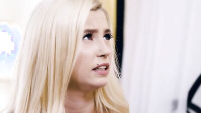 FANTASY MASSAGE - The Virgin Carolina Sweets Gets Fucked Hard Doggystyle By Her Pervert Stepbrother