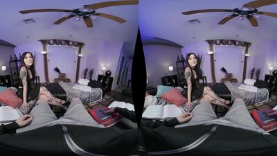 Goth Stepsis Gets Anal In Fishnets - Charlotte Sartre