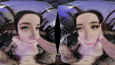 Goth Stepsis Gets Anal In Fishnets - Charlotte Sartre