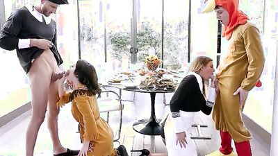 Kinky Family Thanksgiving Orgy