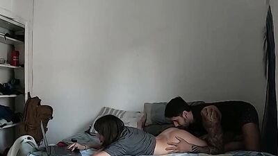 stepbrother fucks my tight pussy until he cums