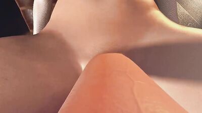 Trans Blonde jerks off and fucks your mouth