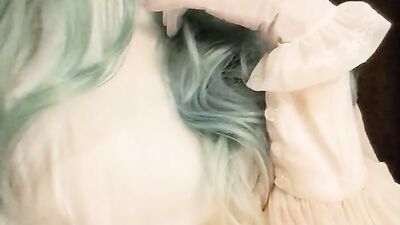 Vintage Glove Try On with Petite Pastel Goth