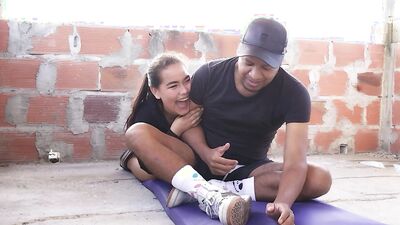GOOD TO FUCK OUTDOORS WITH MY BOYFRIEND AFTER I EXERCISED