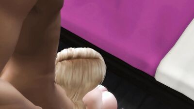 I Fucked my girlfriend's horny sister, huge cumshot on her cute face - The sims 4