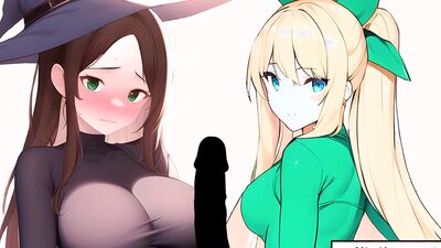 Witchy friends decide to visit you in prison to get your semen. JOI fantasy hentai in Spanish.