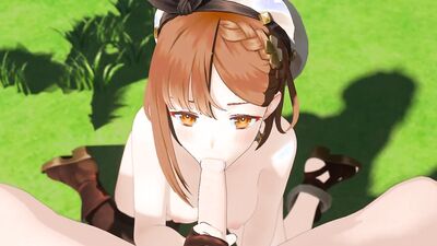 Reisalin Stout Sucking A Big Dick Outside