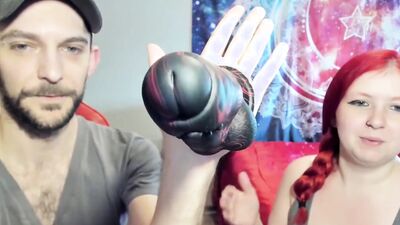 Momonii Black and Red Fantasy Dildo Unboxing and Masturbation with Jasper Spice and Sophia Sinclair