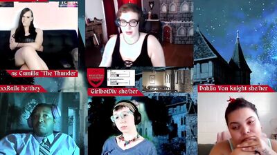 RPG Monsters U episode 16 with Jane Judge, RickyxxxRails, Roxxie Moth, Dahlia von Knight, and Girlbot Div DND Role Playing Game