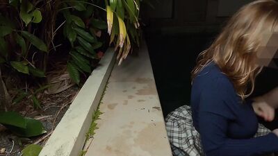 BONCING BIG TITS during POOL SEX! LilyKoti