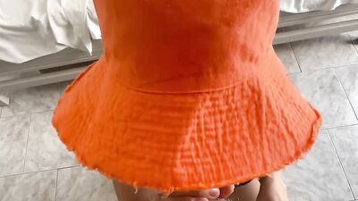 Hot brunette gets fucked in an Airbnb apartment after the beach