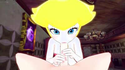 Peach and Daisy awesome threesome pov