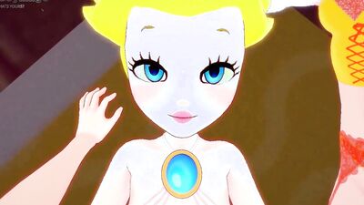 Peach and Daisy awesome threesome pov